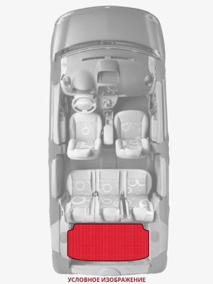 ЭВА коврики «Queen Lux» багажник для Лада 2103